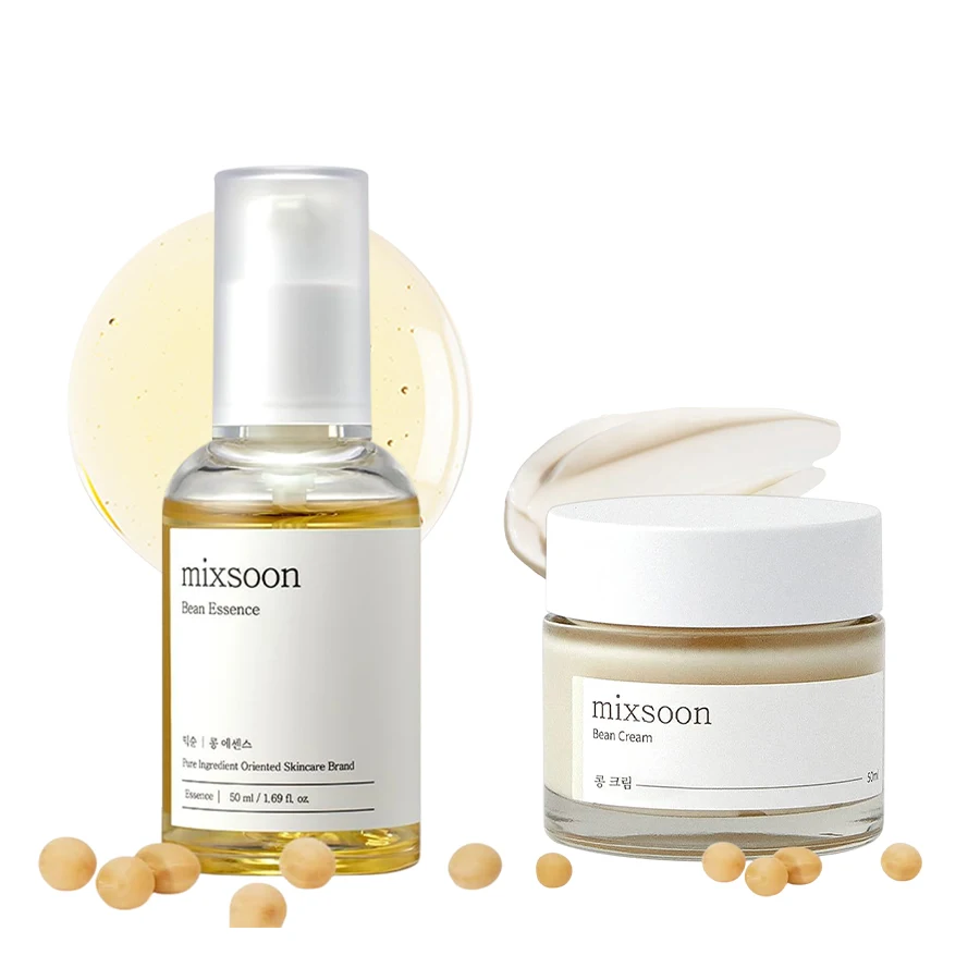 Skincare Oily Skin - Mixsoon Bean Essence Cream Duo Set