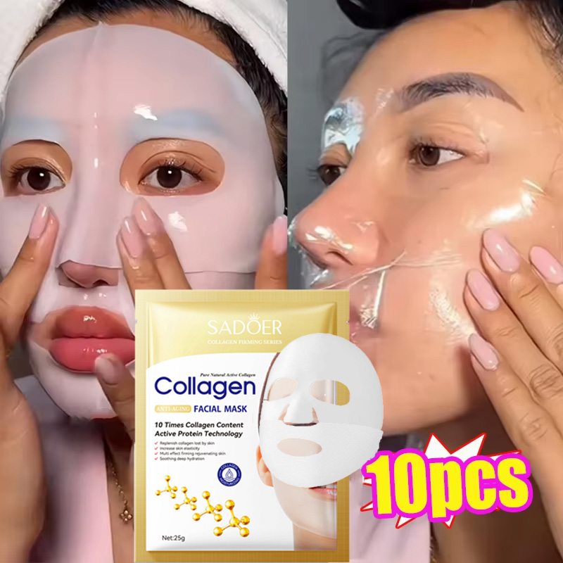 Skincare Oily Skin - 10PCS Collagen Anti Wrinkle Facial Mask