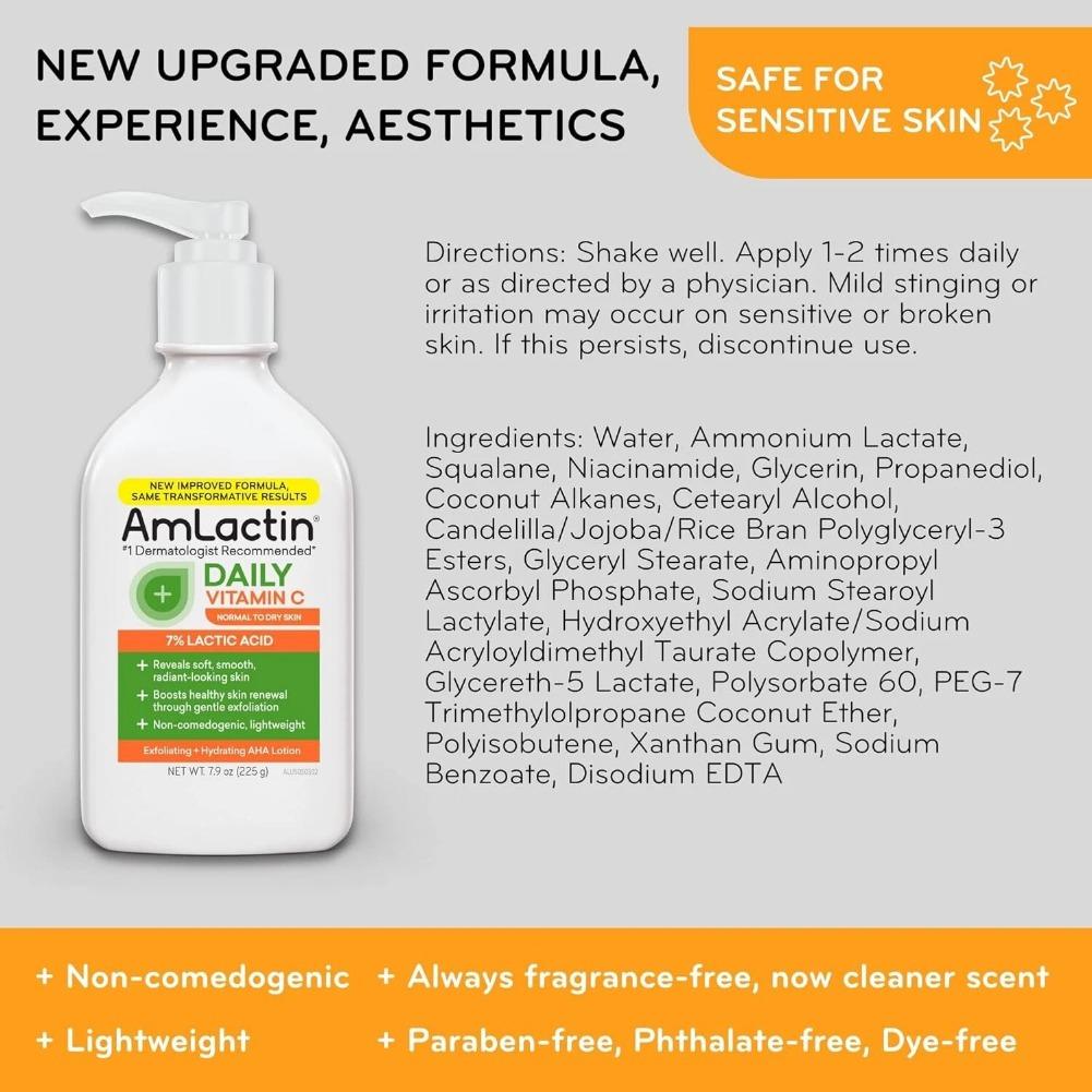 Amlactin Body Lotions Rapid Re - Lactic Acid Toner 评论和价格