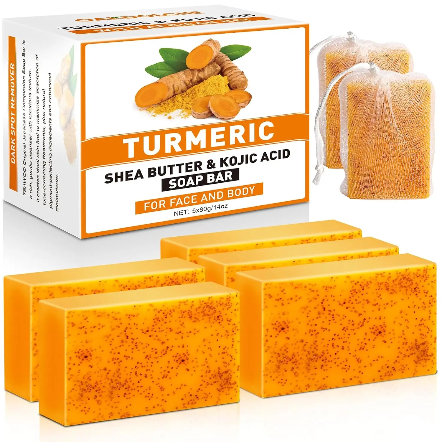 4 Pack Turmeric Kojic Acid Soa - Skincare Oily Skin 评论和价格