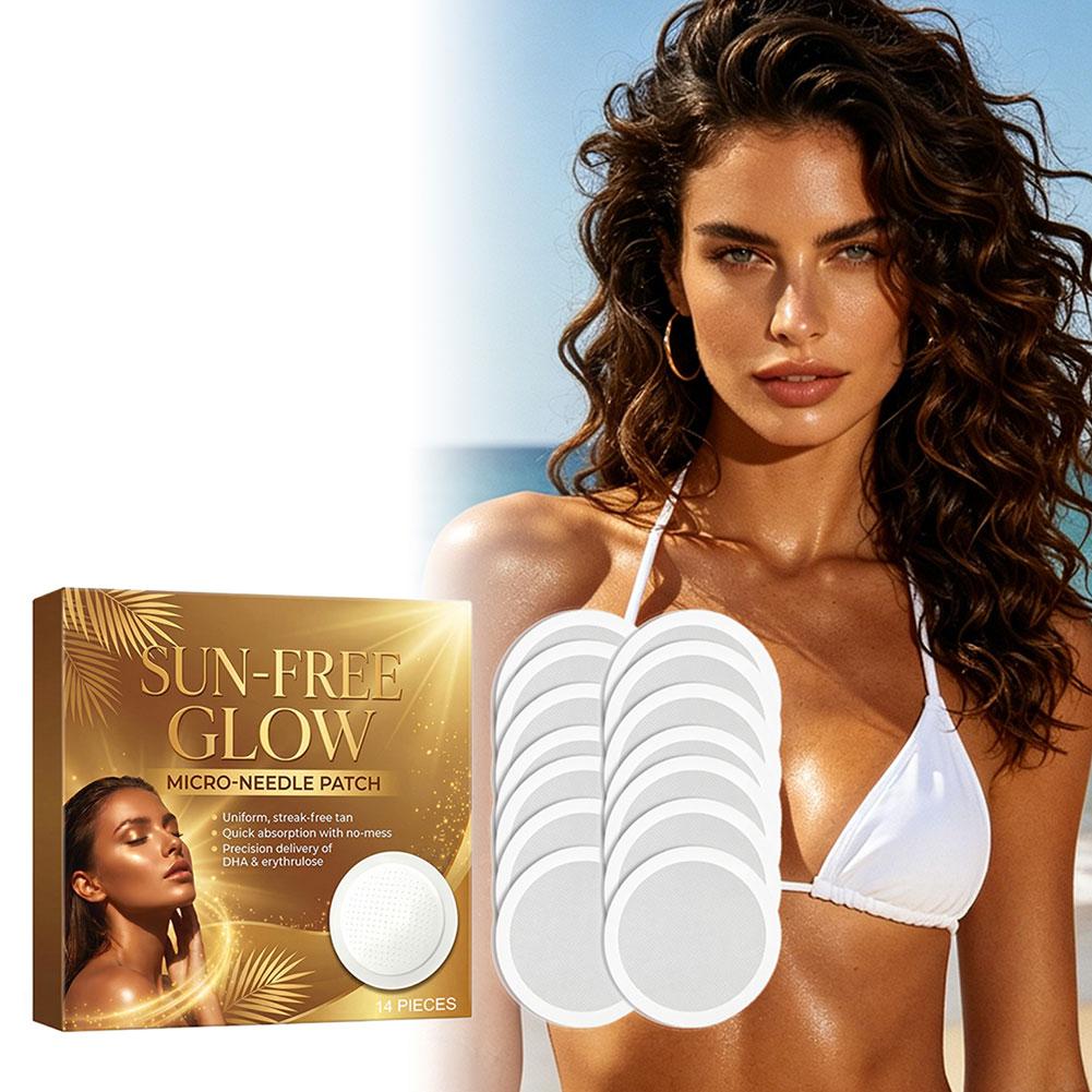 14Pcs Sun-Free Glow Microneedl - Skincare Glow Glowing 评论和价格