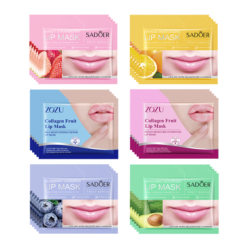 30pcs Fruits Lip Mask Moisturi - Skincare Collagen 评论和价格