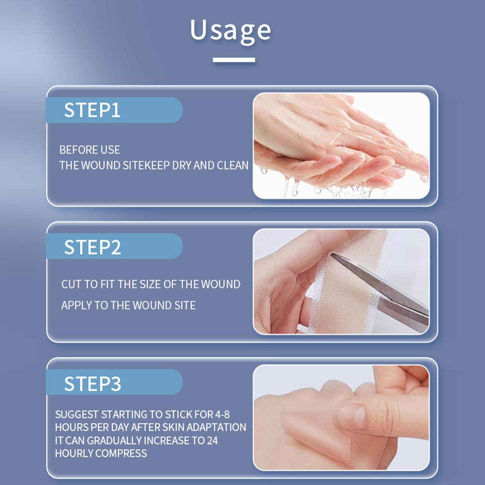 1 Roll Silicone Scar Sheets 4c - Skincare Collagen 评论和价格